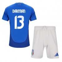 Italien Matteo Darmian #13 Hjemme Trøje Børn EM 2024 Kortærmet (+ Korte bukser)